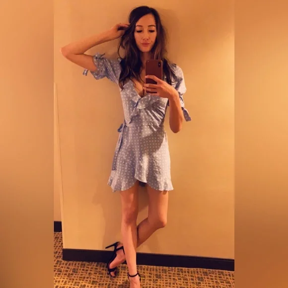 For Love & Lemons Sweetheart Wrap Dress - Picture 5 of 8